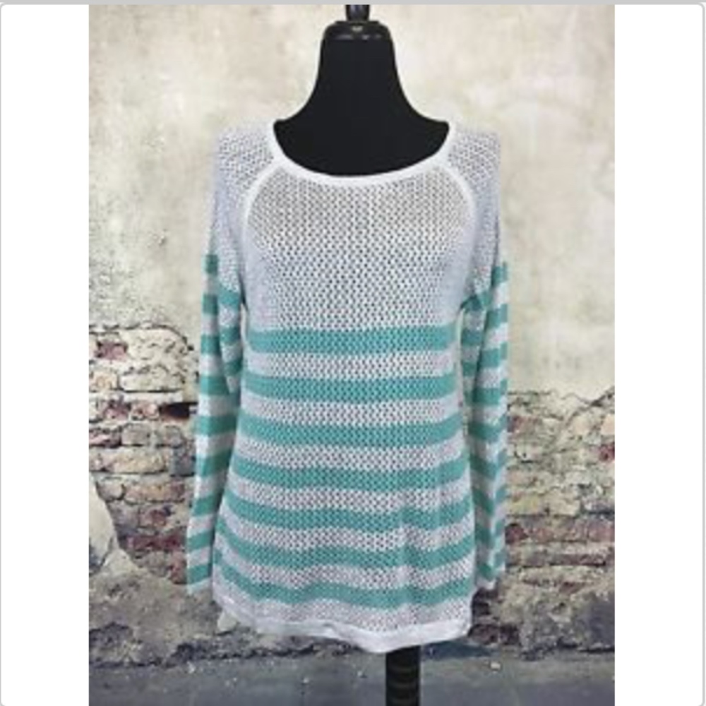 CONVERSE ONE STAR Women's Gray Blue Knit Pullover